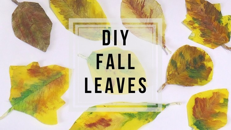 Autumn Leaves DIY ???? | How to Make Paper Leaves | Fall Decor Ideas | Fall Crafts by Fluffy Hedgehog