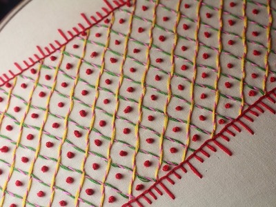Border stitch design | Hand embroidery designs for border designs