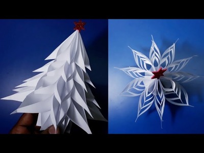 Christmas 3D Tree out of Origami Paper. How to make an Christmas tree.