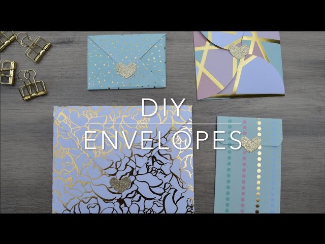 DIY Envelopes (Free Envelope Template to use with Cricut!)