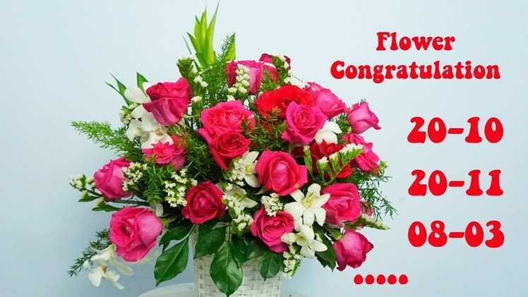 DIY Pink Rose Flower congratulation | Flower Ideas