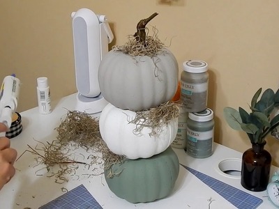 DIY Pumpkin Topiary from Dollar Tree