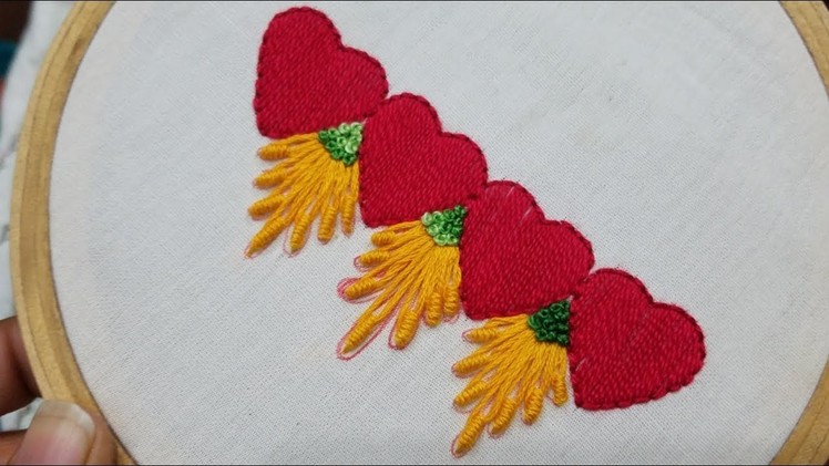 Easy Border Design Hand Embroidery work:hand embroidery for all dresses