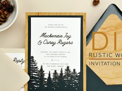 Easy DIY Rustic Wedding Invitations