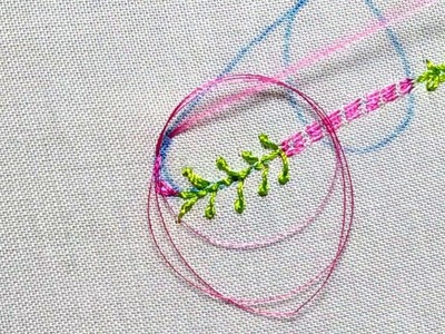 Hand Embroidery alphabet stitching tutorial for beginners step by step part-1,stitch variation