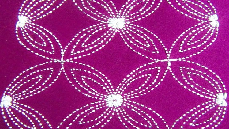 Hand Embroidery;  Nakshi kantha design, Katha Drawing, নকশী কাঁথা সেলাই