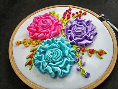 Hand Embroidery - Satin Ribbon Embroidery