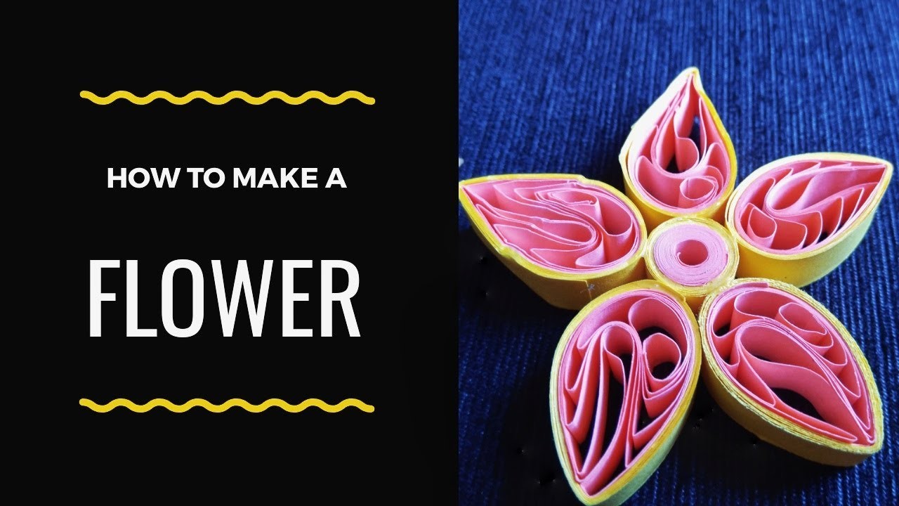 how-to-make-a-flower-using-quilling-paper-easy-way