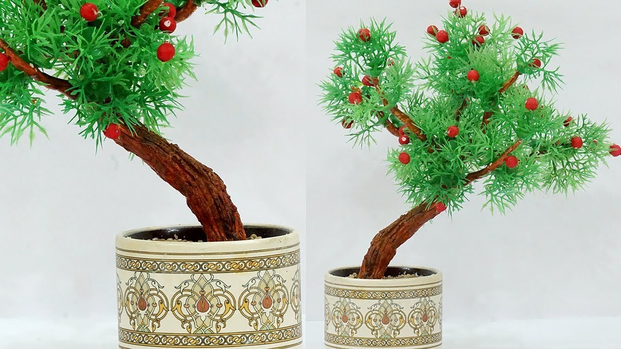 How to Make Clay Bonsai Tree | DIY Artificial Bonsai Tree | DIY Recycling Craft | StylEnrich