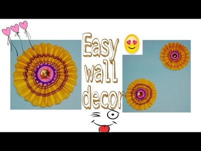 How to make flower wall decor! Easy wall decor from paper! Fleur de papier geante!