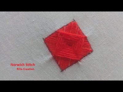 Norwich Stitch | Hand Embroidery Stitches(Gujarati)