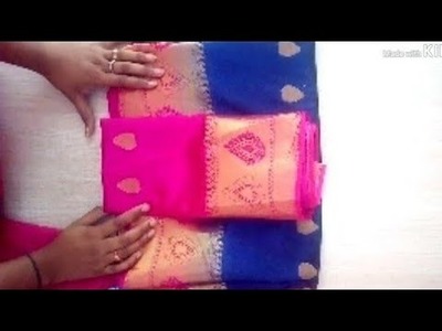 Paithani blouse designs | easy patchwork blouse back neck design cutting & stitching