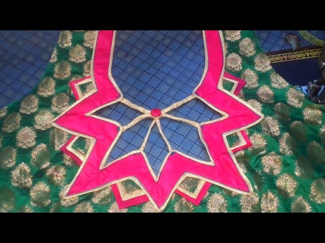 Paithani saree designer blouse simple and beautiful designing patchwork cutting & stitching