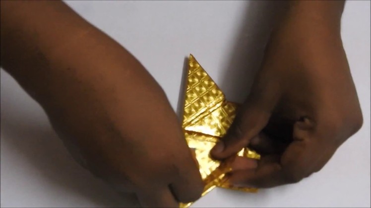 Paper art video - Golden Axe making activity |  Paper axe