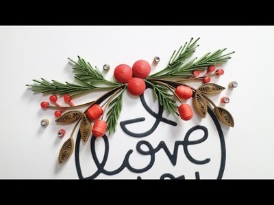 Paper quilling christmas design