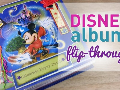 Scrapbooking Disney Album Flip Through - EPCOT Layouts
