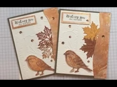 Shimmer Paper Technique Wishting You All the Best Card (Giveaway)