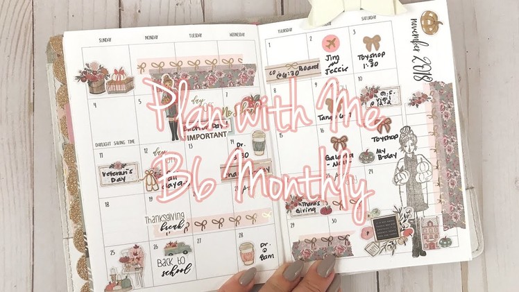 B6 Monthly Plan with Me. The Planner Society