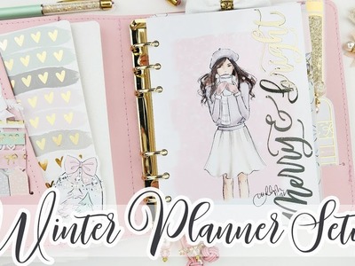 Christmas Planner Setup! Pastel & Wintery - Personal Wide Rings