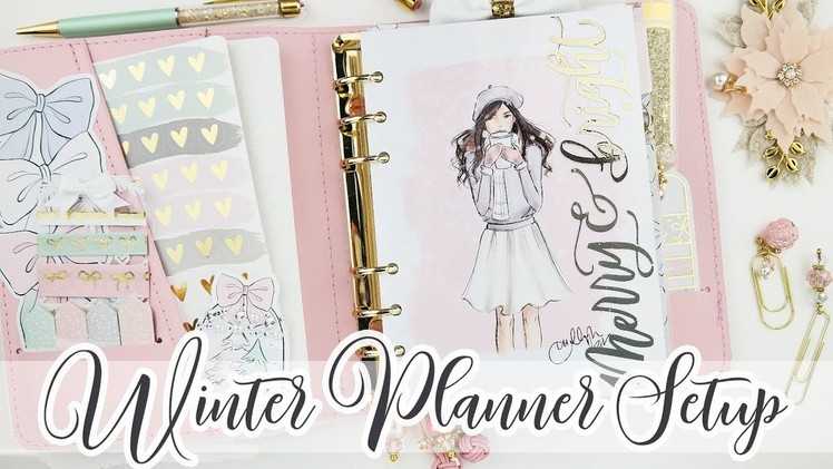 Christmas Planner Setup! Pastel & Wintery - Personal Wide Rings