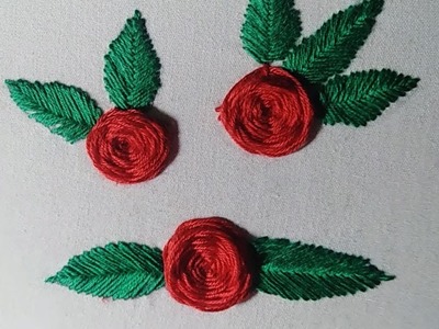 DIY Embroidery Beautiful Roses Stitches Hand Embroidery. ปักดอกกุหลาบ