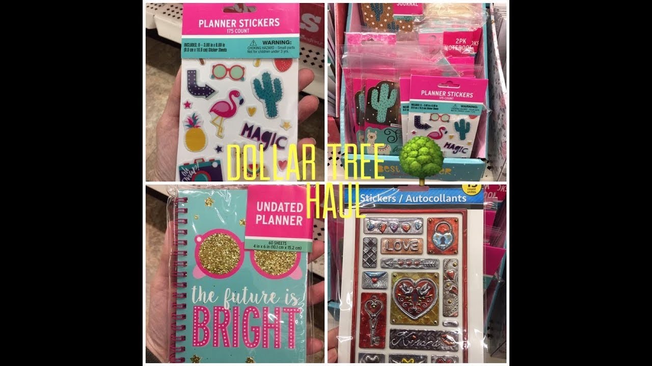 Dollar Tree NEW Planner, Planner Stickers & Metallic Stickers (great