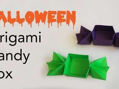 Easy Kids Halloween Origami Candy Sweet Box Tutorial (Makoto Yamaguchi)