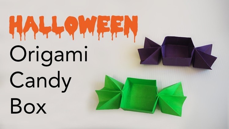 Easy Kids Halloween Origami Candy Sweet Box Tutorial (Makoto Yamaguchi)