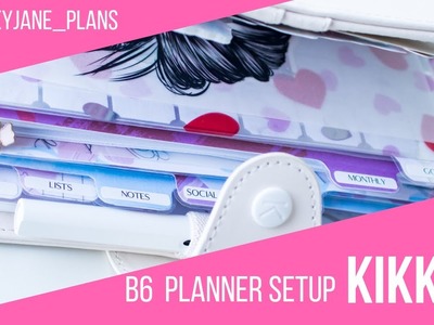Final (for now) kikki.K B6 planner setup