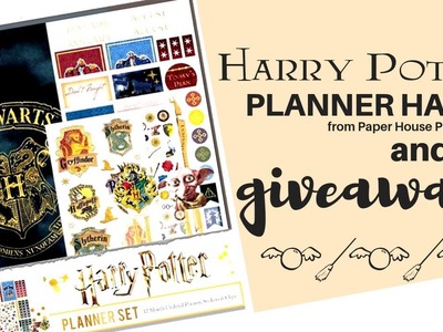 GIVEAWAY(closed) + Mega Harry Potter Planner & Stationery Haul from Paper House Productions!