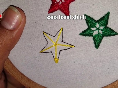 Hand Embroidery Amazing star Tricks Embroidery Design