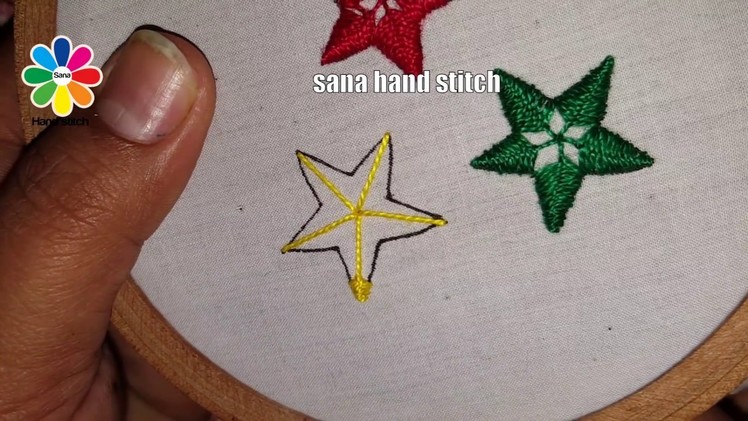 Hand Embroidery Amazing star Tricks Embroidery Design