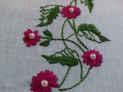 Hand embroidery: design for dress, kurti, kameez, gawn etc. by Home Stitches and crochet design