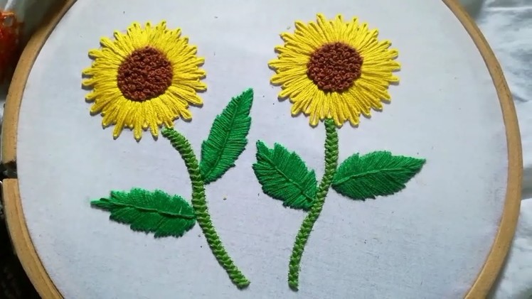 Hand Embroidery For Beginners Lazy Daisy Sun Flower