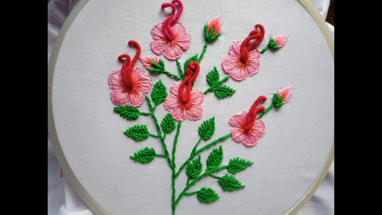 Hand embroidery. Hand embroidery design for cushions covers.