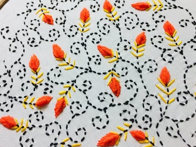 Hand Embroidery: phulkari embroidery design for all over l dopatta embroidery design.