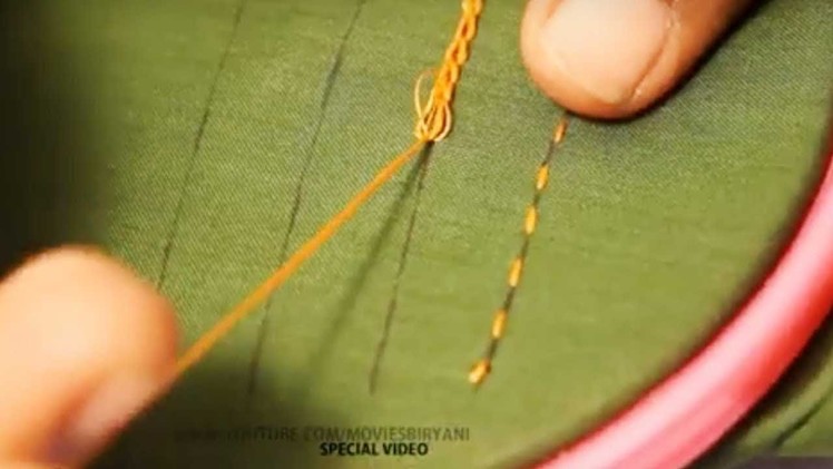 Hand embroidery.stitching tutorial for beginners.Tailoring Basics in Telugu.JTV