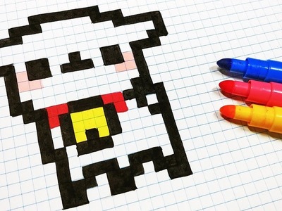 Handmade Pixel Art - How To Draw Kawaii Sheep #pixelart