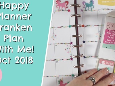 Happy Planner Plan With Me In My Franken Planner - October 2018!