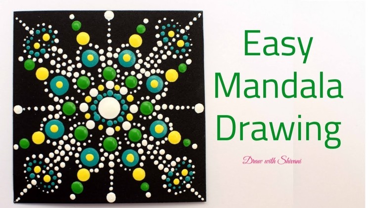 How to draw Easy Dot Mandala Pattern. Dot Mandala for Beginners