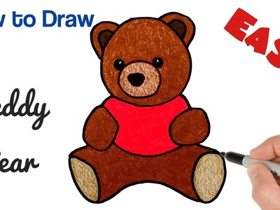 How to Draw Teddy Bear Easy | Cute Drawings for Kids