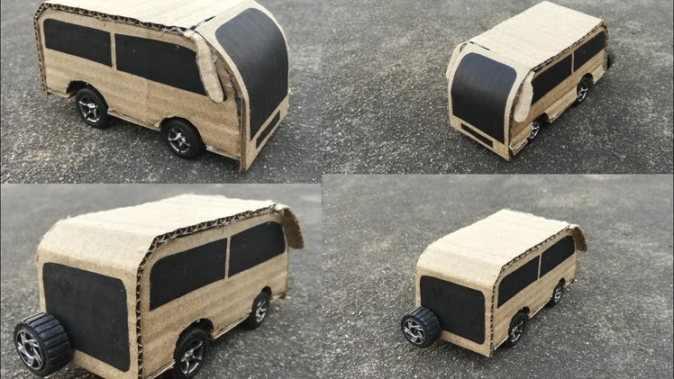 How to make a Mini Toy Bus Easy at Home