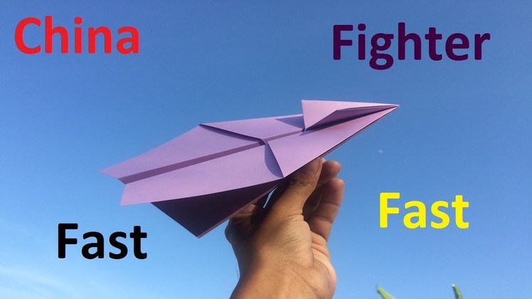 How to make a paper fighter rafale | Origami Fast and Fighter Airplane