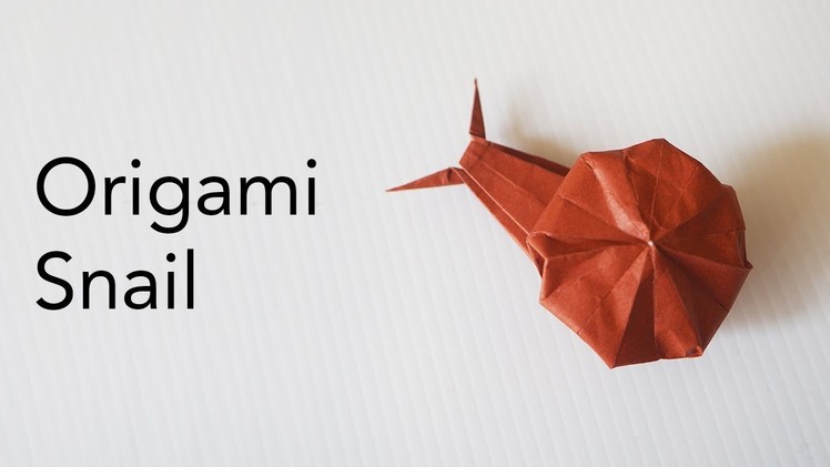 Kids Origami Snail Tutorial
