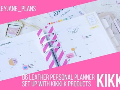 Kikki.k PlannerInsider B6 Leather Personal Planner Setup