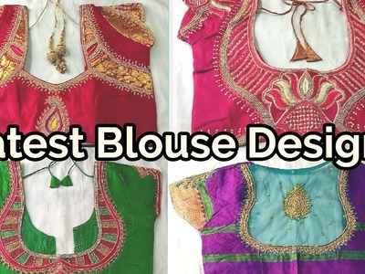 Latest Saree Blouse Designs. Hand Work Blouse Design 2018