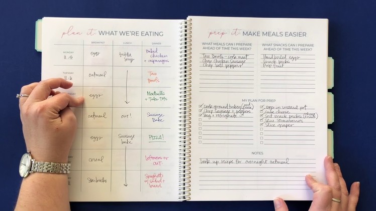 Look inside the Meal Planner