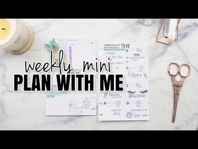 Mini Happy Planner Weekly Plan With Me | December 3rd - 9th |  At Home With Quita