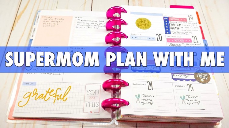 MINI SUPER MOM HAPPY PLANNER PLAN WITH ME | MAMBI DASHBOARD LAYOUT