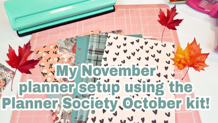 My November planner setup using the October Planner Society kit | Planning With Eli